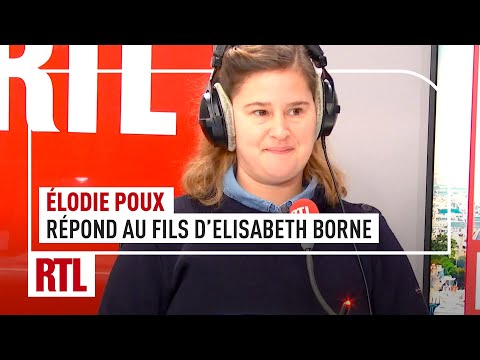 Elodie Poux répond à la question du fils d’Elisabeth Borne