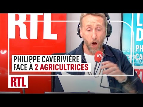 Philippe Caverivière face à 2 agricultrices