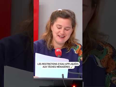 Elodie Poux : les restrictions d&rsquo;eau appliquées aux tâches ménagères !