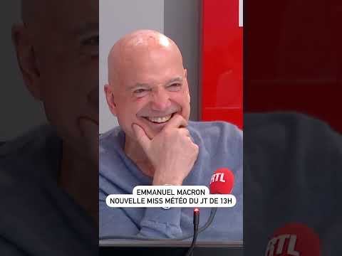Emmanuel Macron nouvelle Miss Météo du JT de 13h
