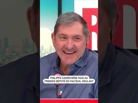 Philippe Caverivière face au premier député en fauteuil roulant