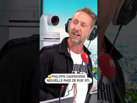 Philippe Caverivière découvre la nouvelle page de publicité de RTL !