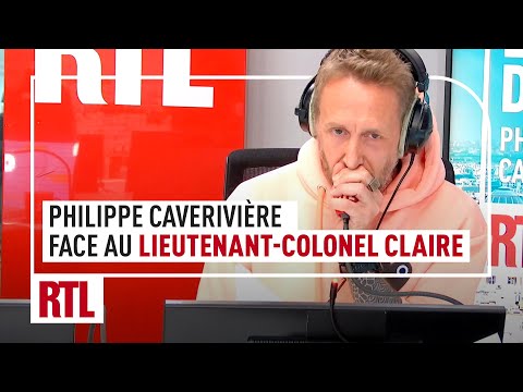 Philippe Caverivière face au Lieutenant-colonel Claire, première femme à piloter un Rafale