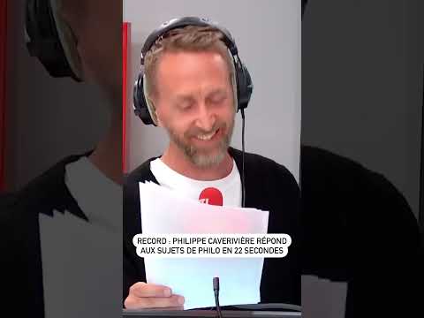 Record : Philippe Caverivière répond aux sujets de philo en 22 secondes !