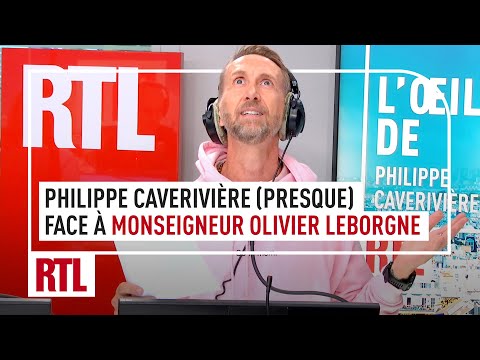 Philippe Caverivière (presque) face à Monseigneur Olivier Leborgne
