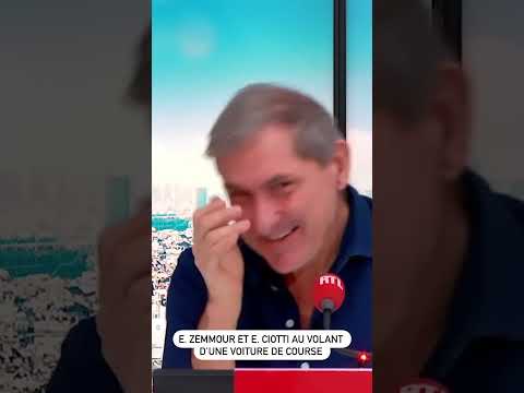 Éric Zemmour et Éric Ciotti au volant d’une voiture de course