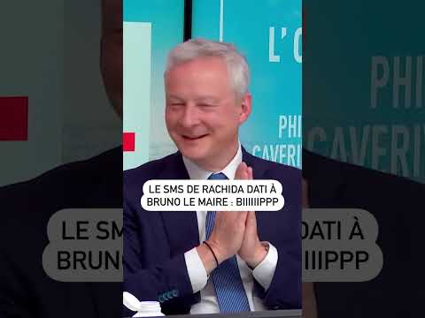 Le SMS de Rachida Dati à Bruno Le Maire : BIIIIIPPP