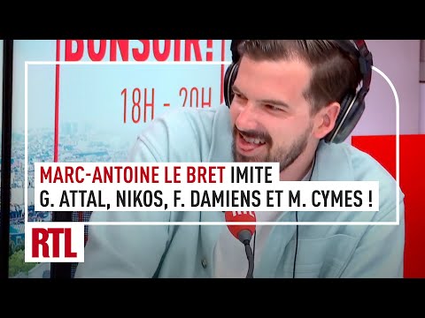 Marc-Antoine Le Bret imite Gabriel Attal, Nikos, François Damiens et Michel Cymes