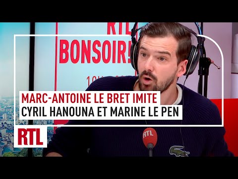 Cyril Hanouna, Marine Le Pen, Jean-Claude Van Damme … Les imitations de Marc-Antoine Le Bret