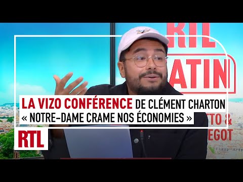 Vizo Conférence de Clément Charton : « Notre-Dame a cramé, maintenant elle crame nos économies »