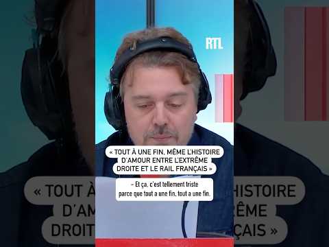 « Tout a une fin, même l’histoire d’amour entre l’extrême droite et le rail français » 🤣