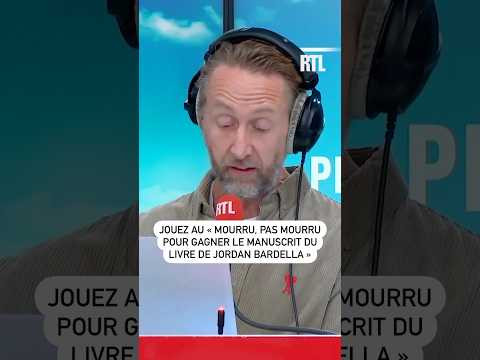 Jouez au « Mourru pas mourru » pour tenter de gagner : « le manuscrit du livre de Jordan Bardella » 🤣