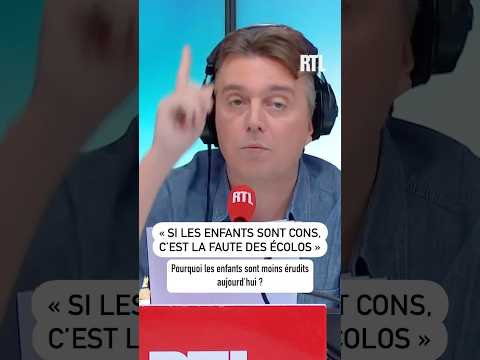 « C’est évident, si les enfants sont cons, c’est la faute des écolos » 🤣