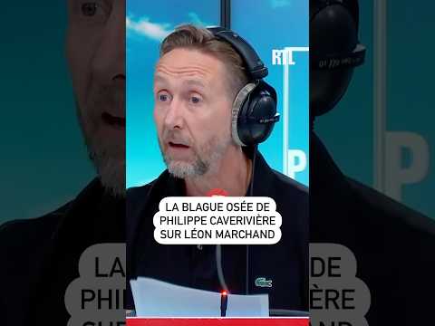 La blague osée de Philippe Caverivière : « Léon Marchand arrête les petits bassins » 🤣🤣🤣
