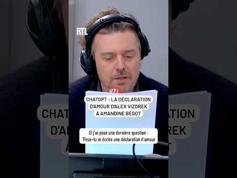 💖 ChatGPT aide Alex Vizorek à écrire sa déclaration d’amour à Amandine Bégot