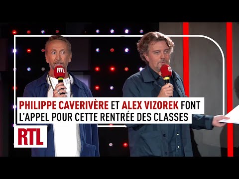 Rentrée des classes de RTL : Philippe Caverivière et Alex Vizorek font l’appel
