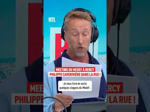 Meeting du Medef à Bercy : Philippe Caverivière dans la rue ! 🤣