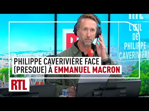 Philippe Caverivière face (presque) à Emmanuel Macron 🤣