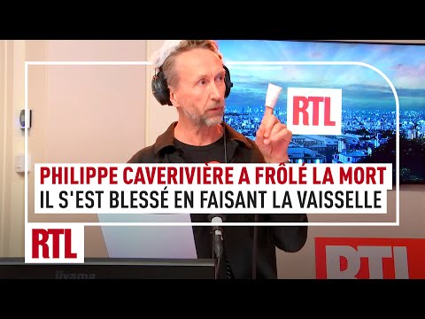 Philippe Caverivière a frôlé la mort : il s’est blessé le doigt en faisant la vaisselle 🤣