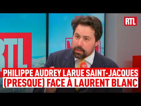 Philippe Audrey Larue Saint-Jacques (presque) face à Laurent Blanc 🤣